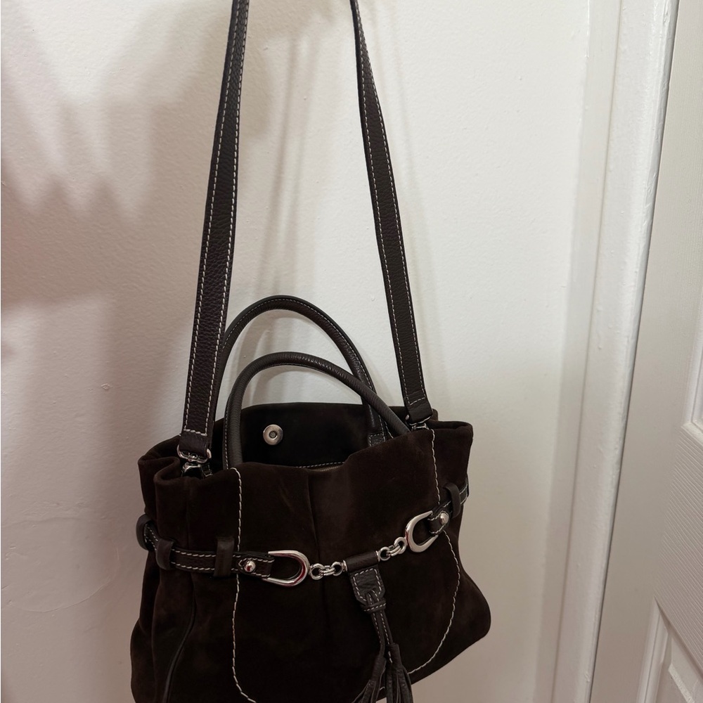 Elegant Brown Leather Tote Bag